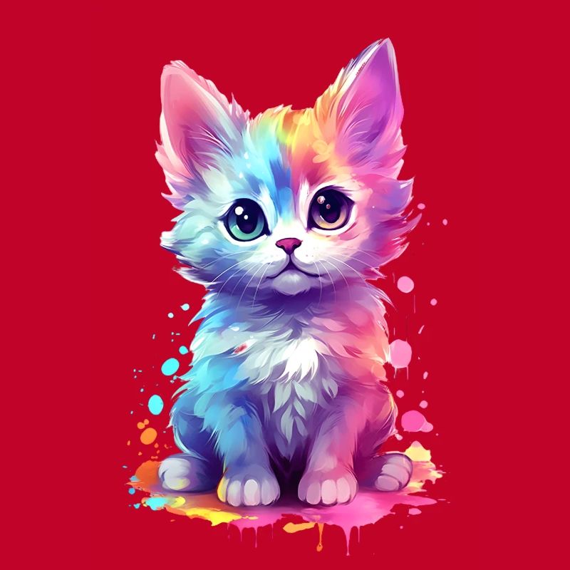 Idée d’impression unique et douce pour chat