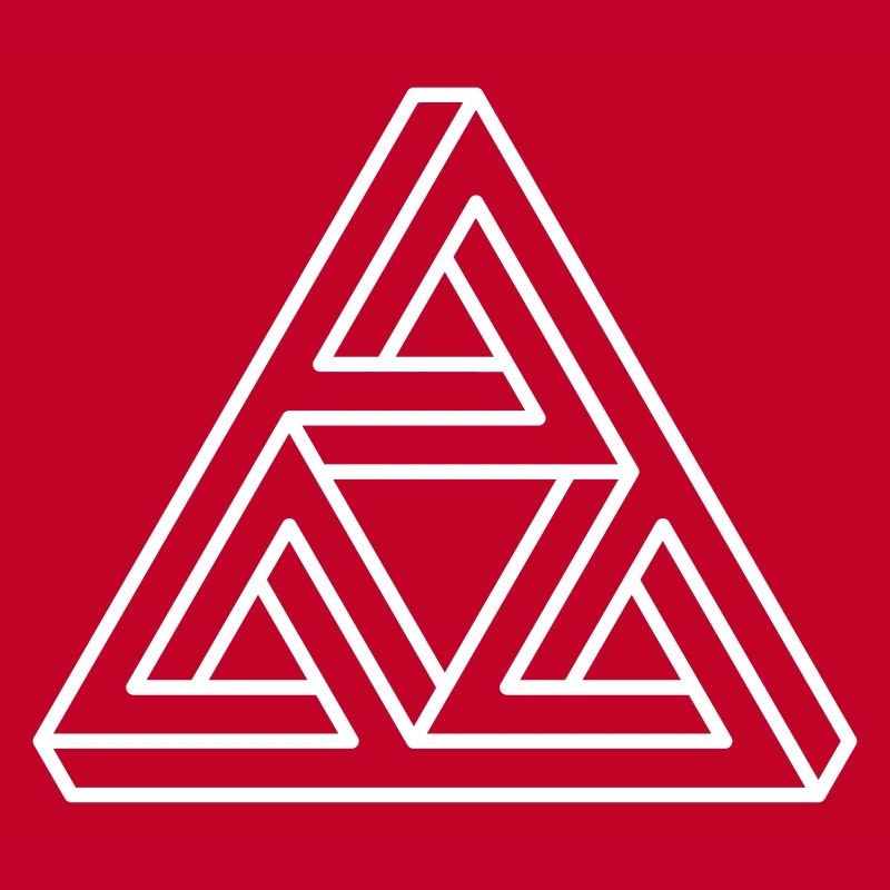 impossible figure Escher triangle geometry hipster