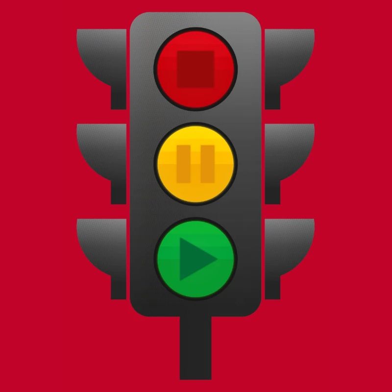 Feu de circulation (arrêt, pause, lecture)