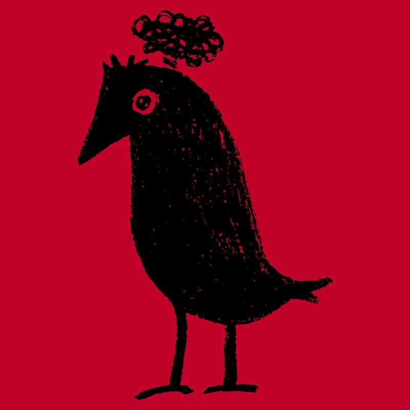 Thoughtful Raven Overthinker Thoughts ADHD Goth