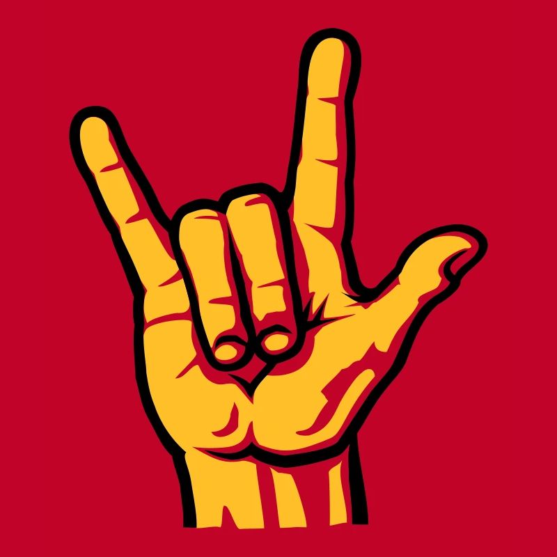Devil Rock Hand - Pommesgabel (short) 2c