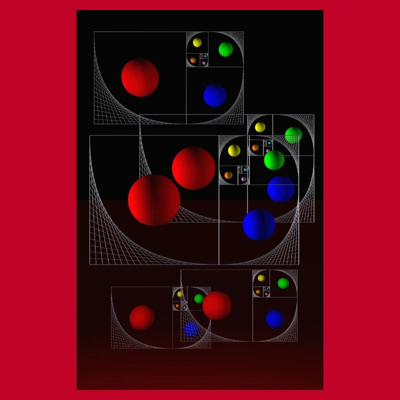 Fibonacci on black