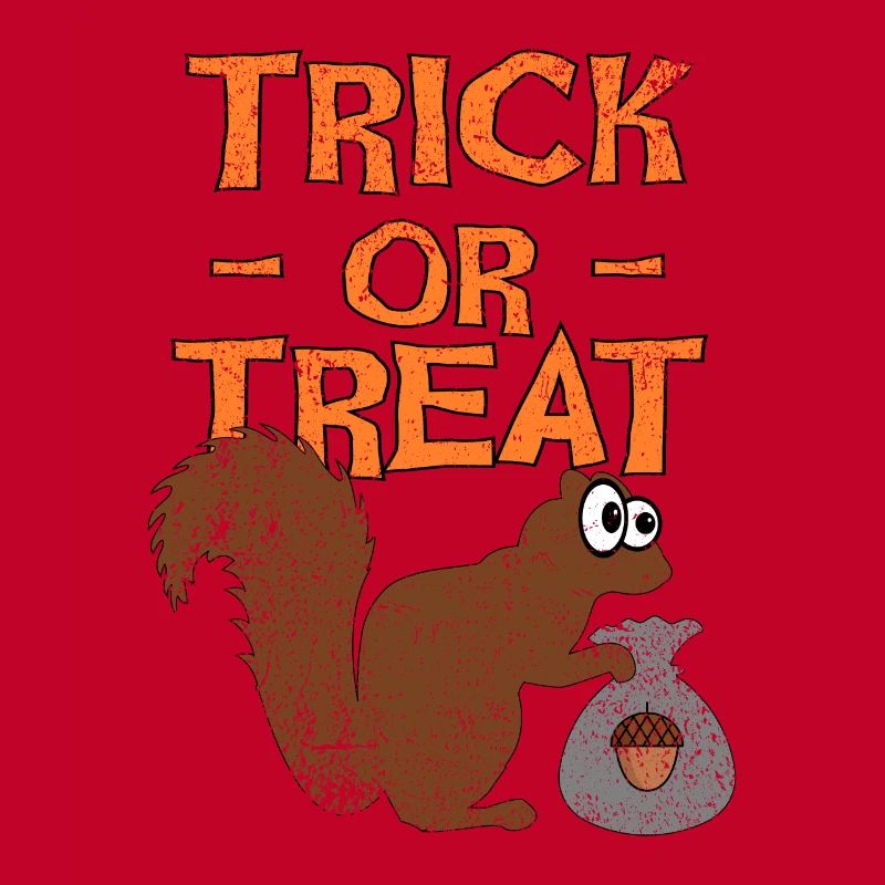 Halloween Eichhörnchen, Süßes oder Saures