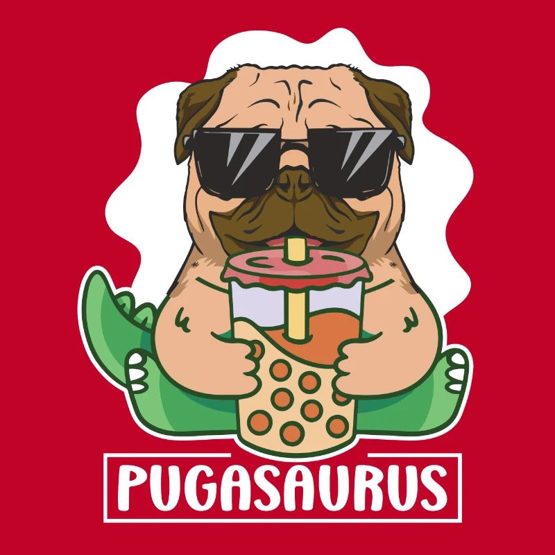 Geschenk - cooler mops mit sonnenbrille