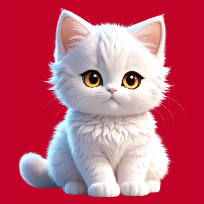 Cute white kitty