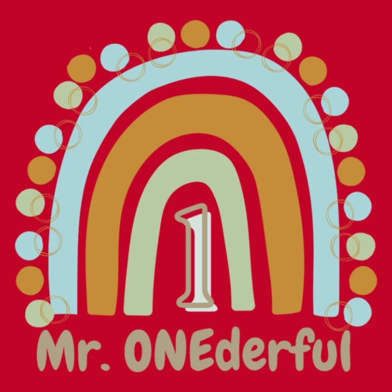 Mr. ONEderful 1.Geburtstag Regenbogen