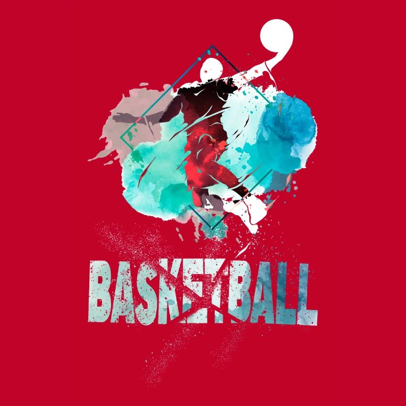 Basketteur Basketteur Dunking Splash Coloré