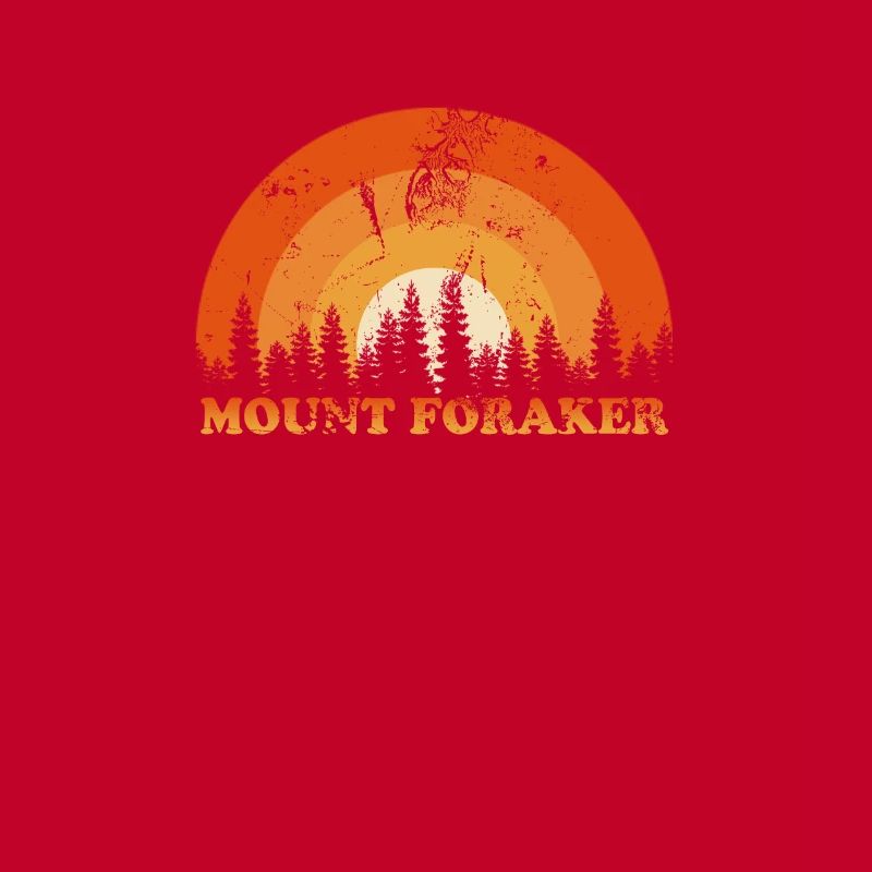 Vintage Mount Foraker Ventilator Retro Cool Sunset