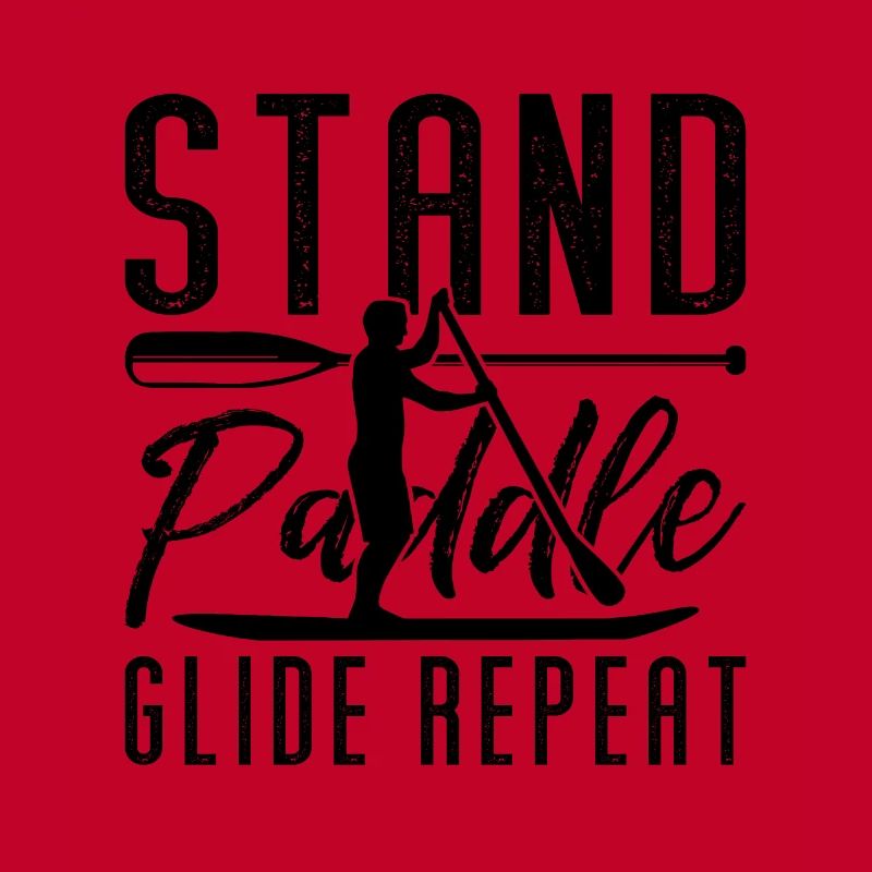 Stand Paddle Glide Repeat SUP Board Paddle Boarder