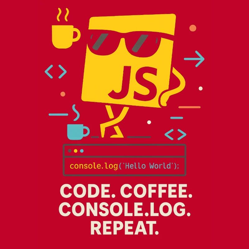 Code Coffee Console.log Répéter le programme JavaScript