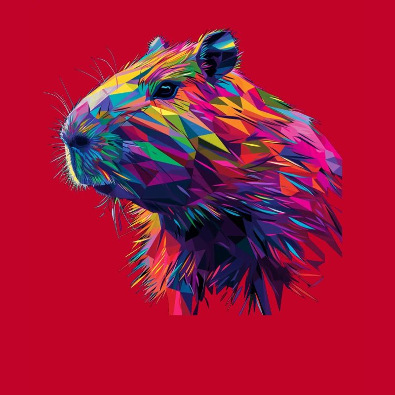 Capybara polygone cadeau