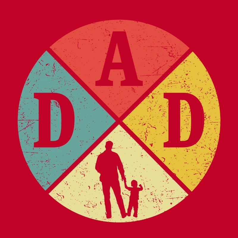Father and Son Retro Gift Daddy Son