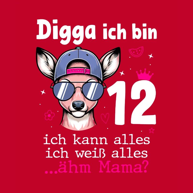 Digga Ich Bin 12 Kindergeburtstag Mädchen
