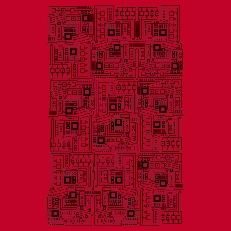 Circuit board CPU motif technology pattern computer gift