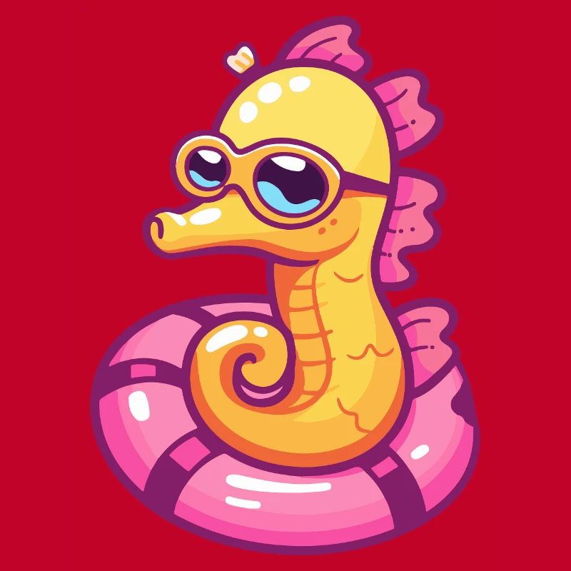 Seepferd Comic Cool