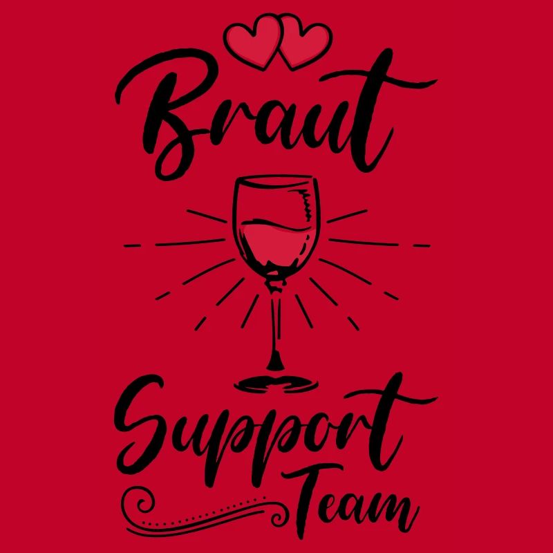 braut support team wein