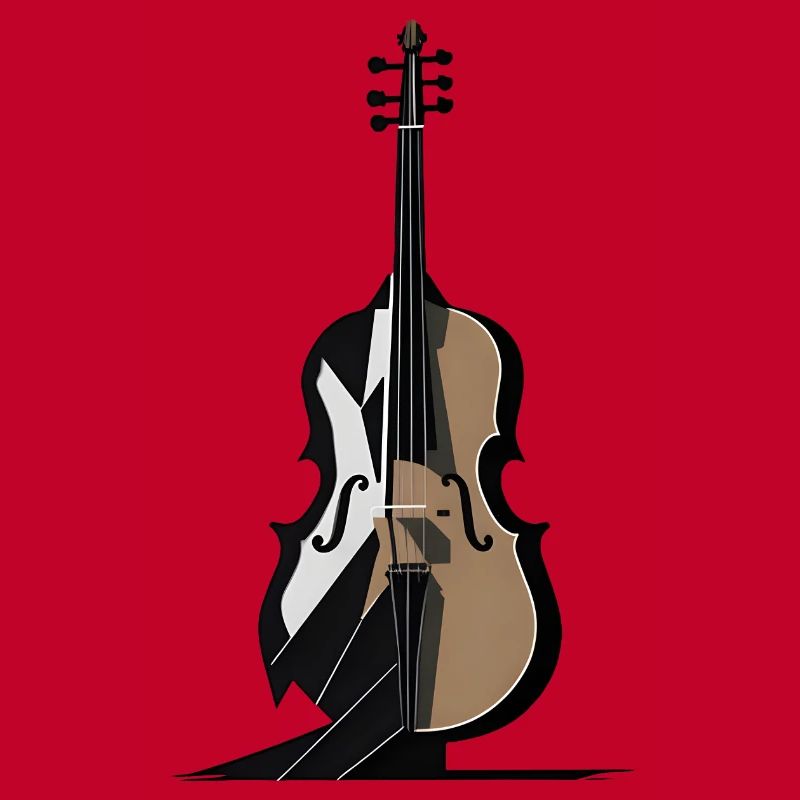 Violoncelle abstrait