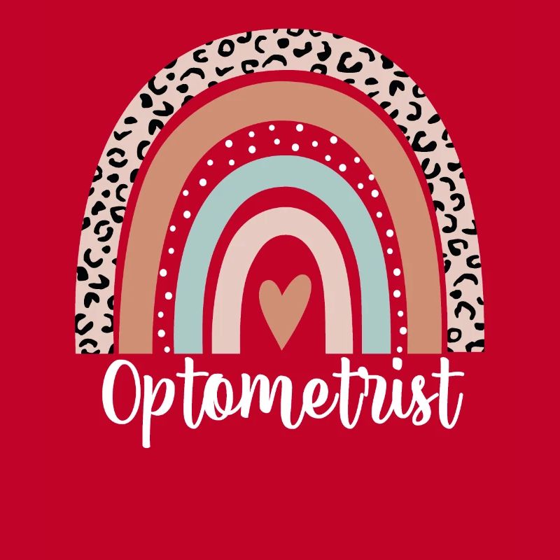 Optometrist Rainbow Leopard Lustiger Optometrist