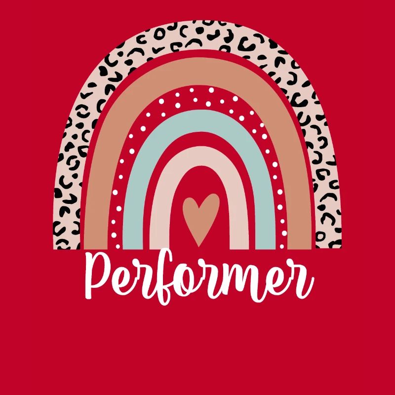 Performer Rainbow Leopard Funny Performer
