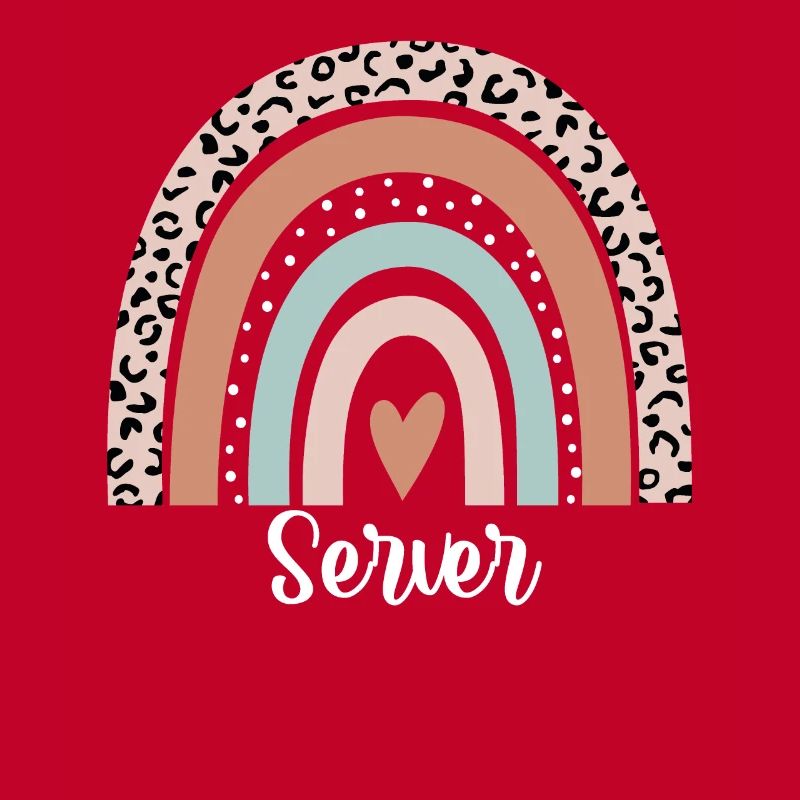 Server Rainbow Leopard Lustige Server-Wertschätzung