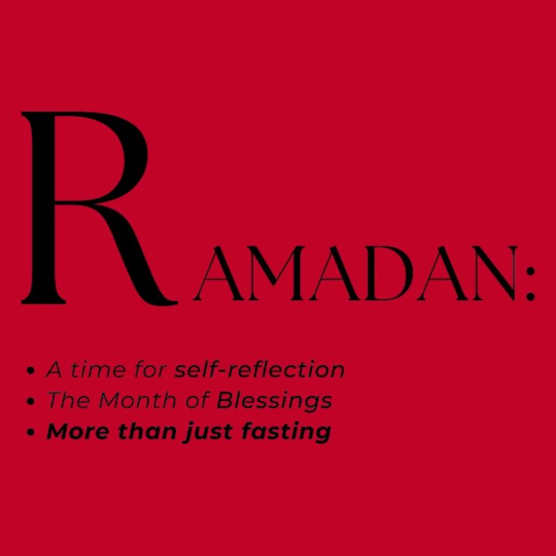 Conception de style de texte du dictionnaire Ramadan