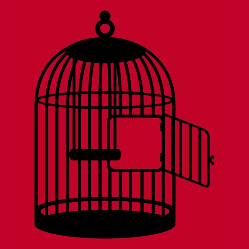 cage vide ouvert/ empty cage (1c)