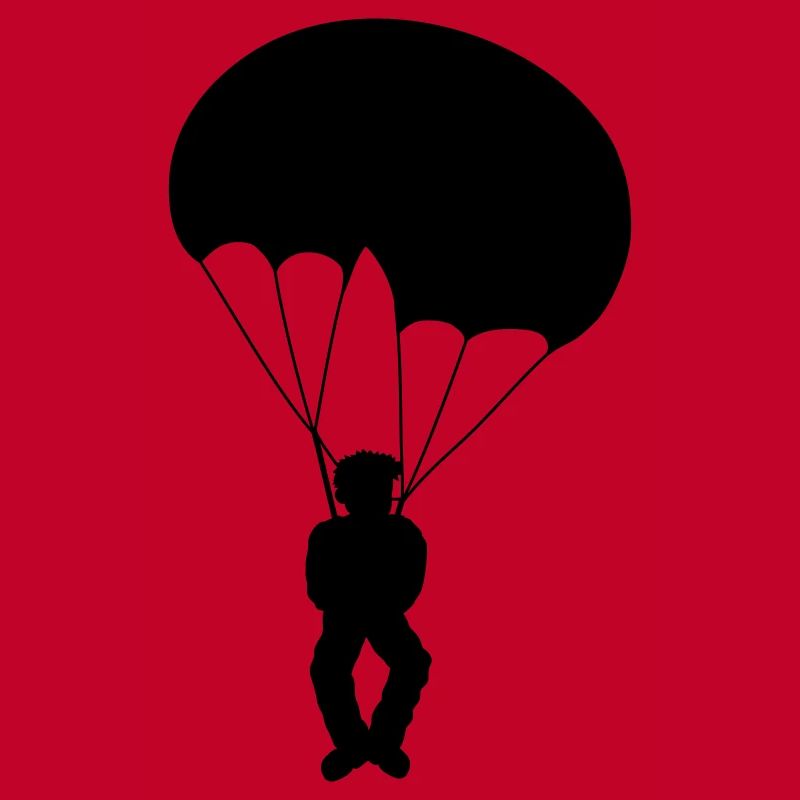 Silhouette Skydiver Design