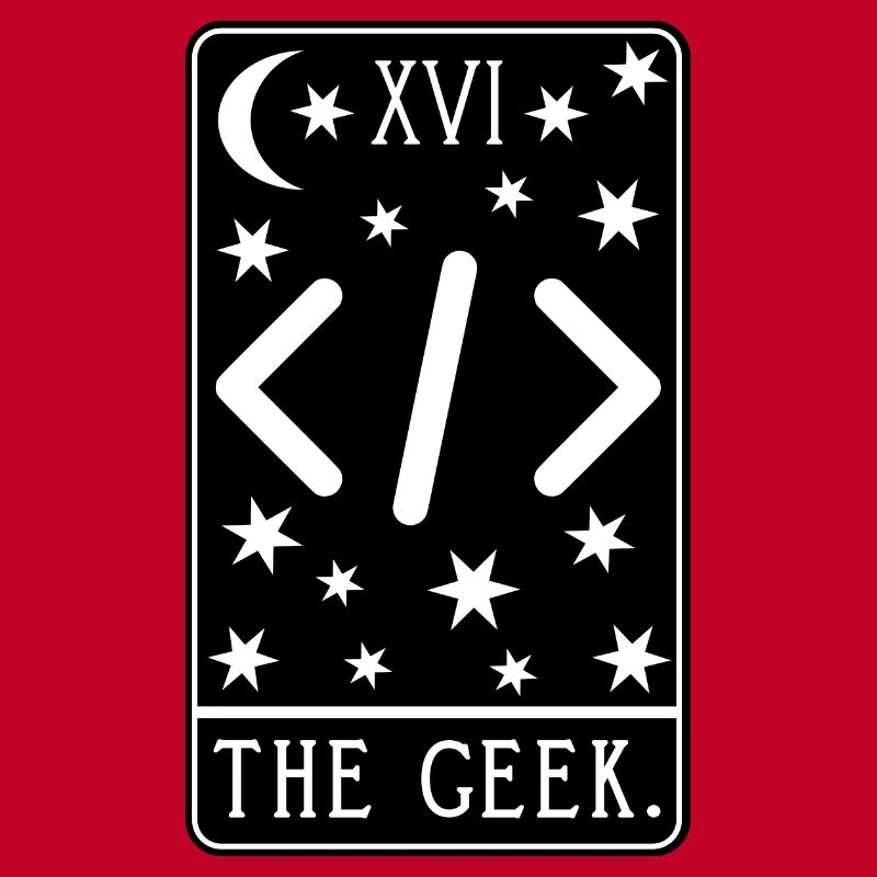 Programmer Tarot Card - Coding Geek Developer Code