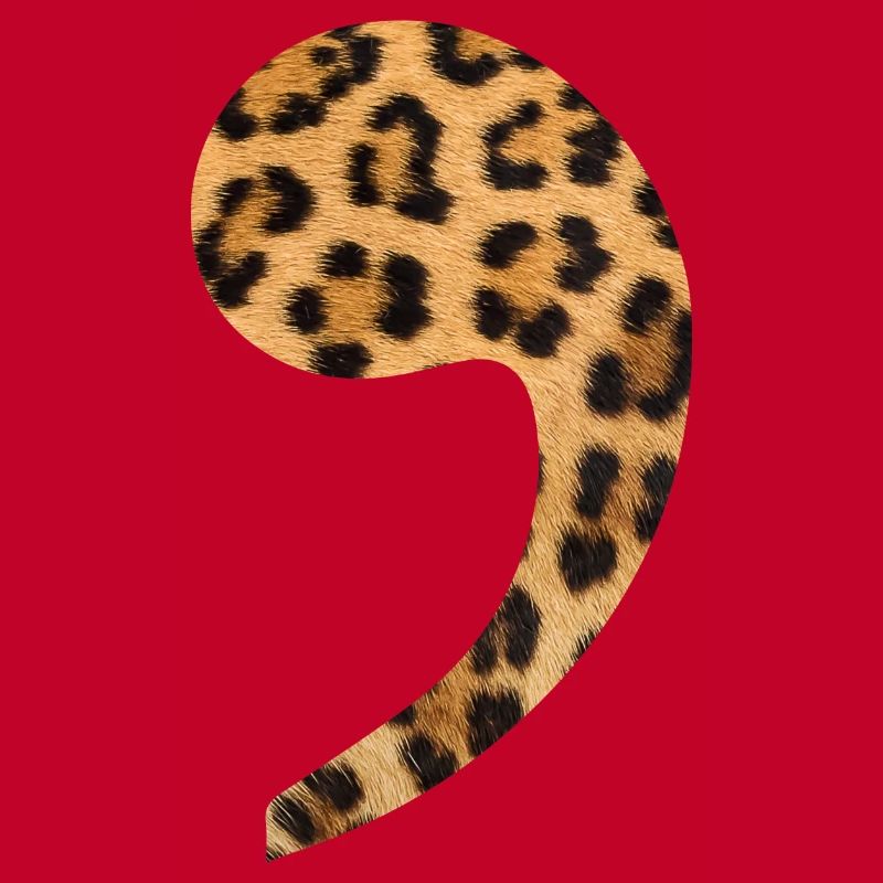 leopard comma trend gift idea punctuation