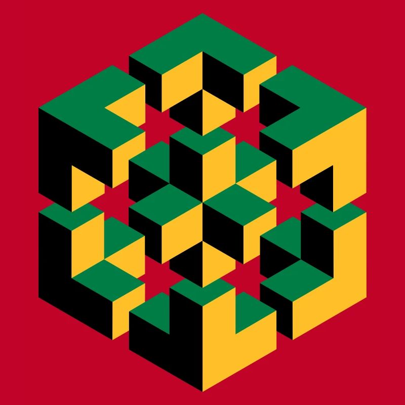 impossible figure Escher cube geometry fantasy