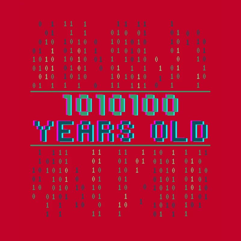 84th Birthday 84 years old Binary Code Computer Science