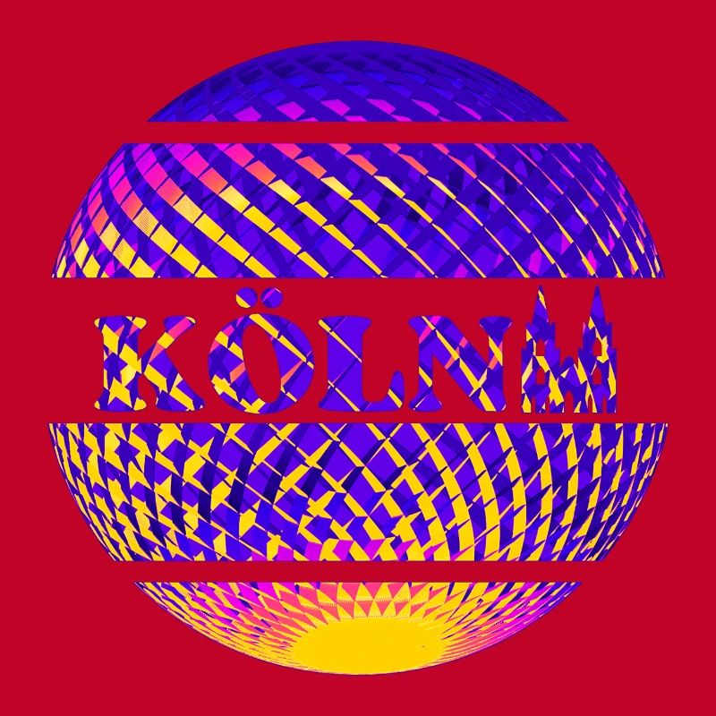 Logo de Cologne en boule disco