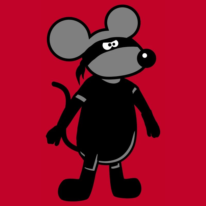 Maus Böse Räuber Ninja Überfall Dieb Einbrecher