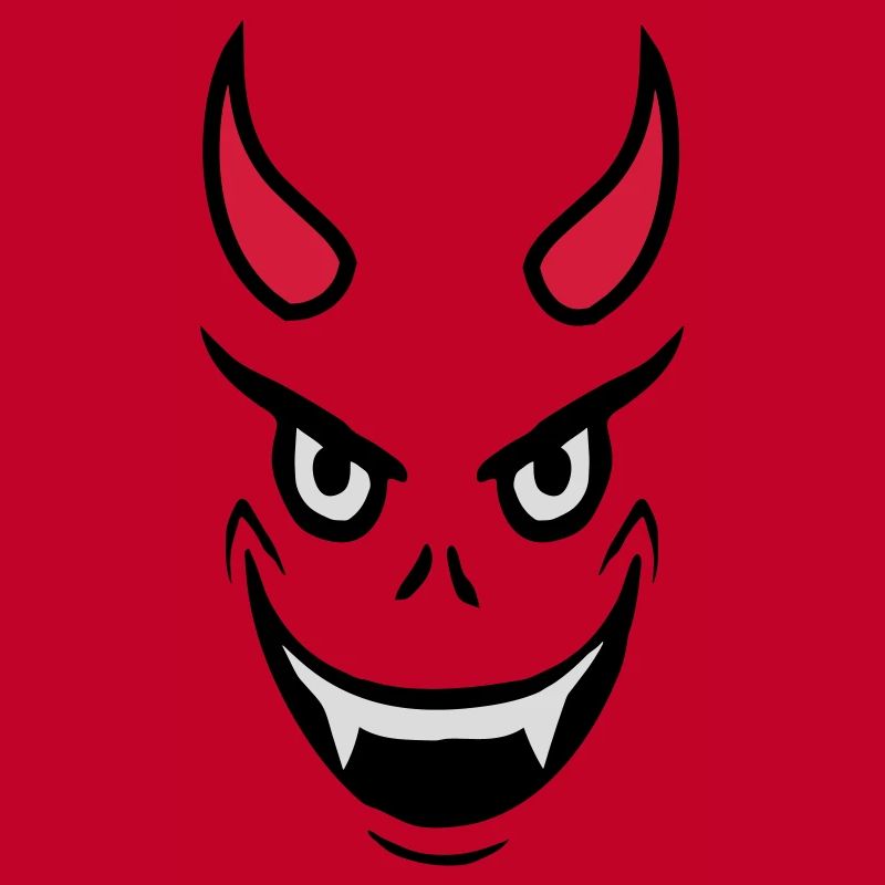 Evil Devil Face Design