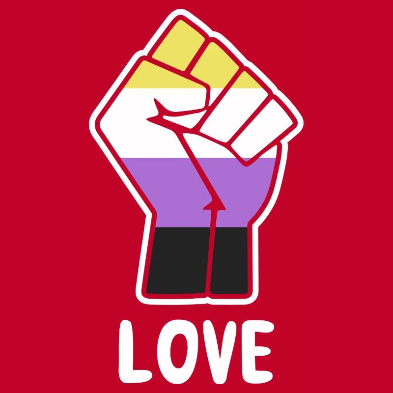 Love Nonbinary Pride Fist Design for Equality