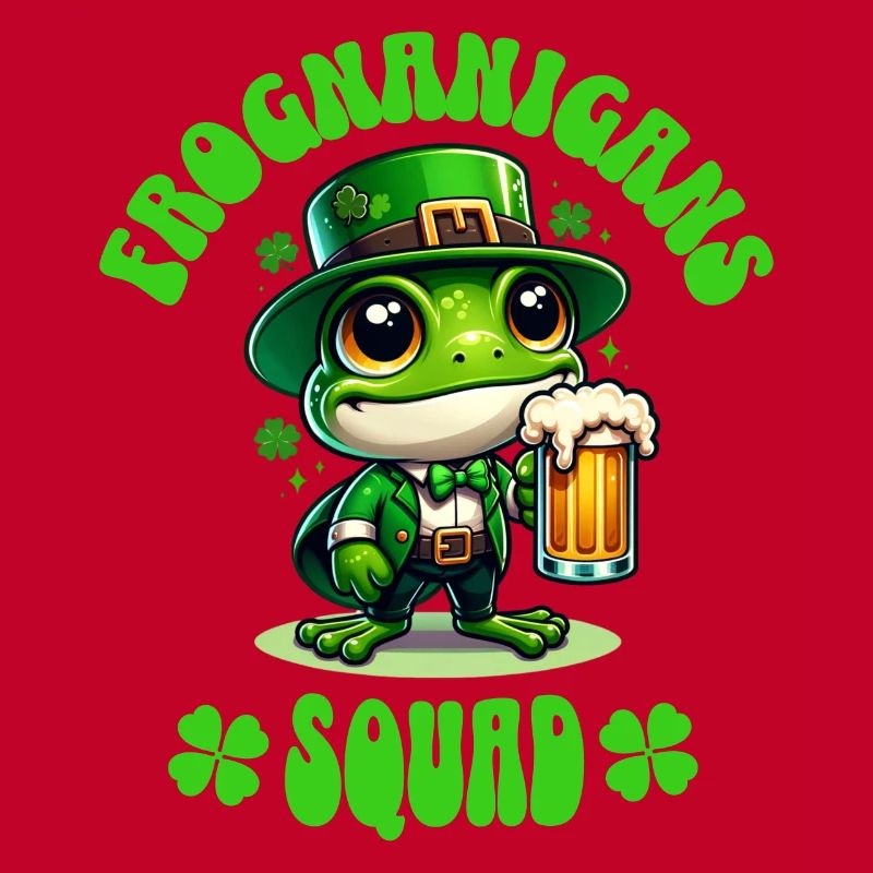 Grenouille de la Saint-Patrick