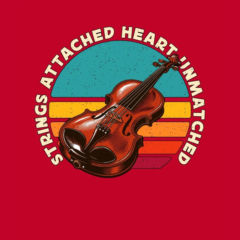 Fiddle Strings Attached Heart Musical Instrument