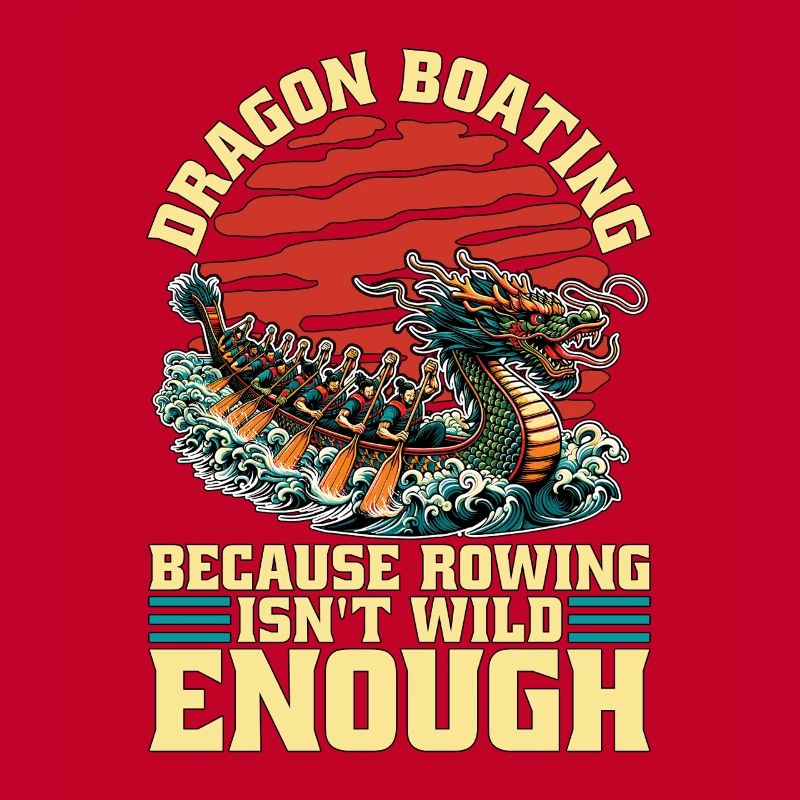 Le bateau-dragon parce que l’aviron aime les courses de bateaux