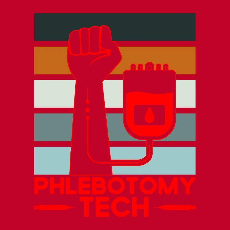 Phlébotomie Échantillon de sang Phlébotomiste Tech Cadeau