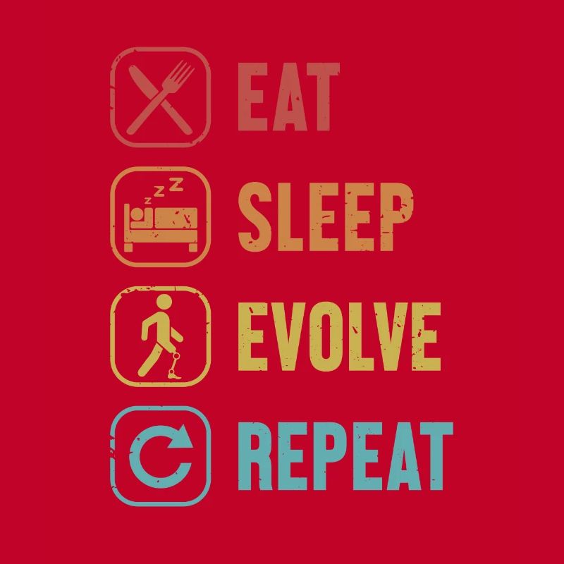 Eat Sleep Evolve Repeat Prosthetic Limb User Leg