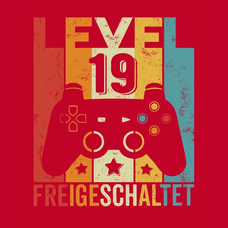 Level 19 Freigeschaltet Geburtstag Junge Mädchen