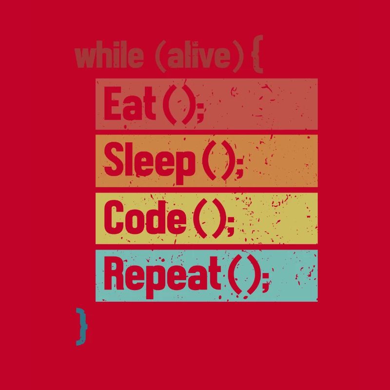 Eat Sleep Code Repeat Softwareingenieur Coder