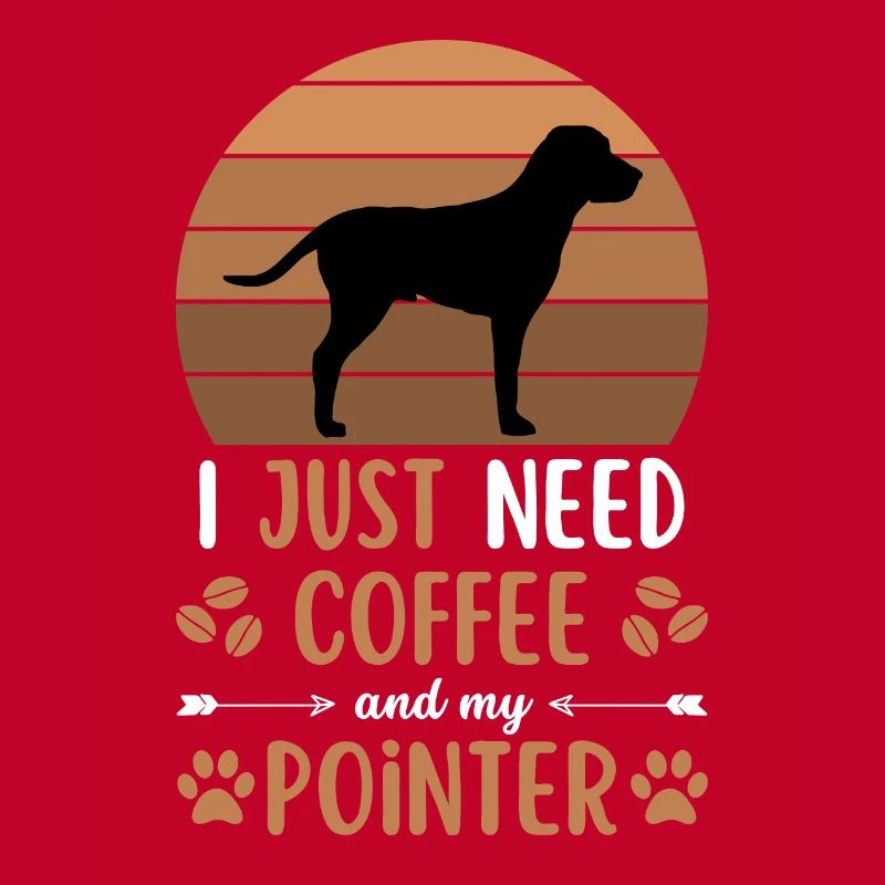 English Pointer Kaffee Retro Hund Cafe