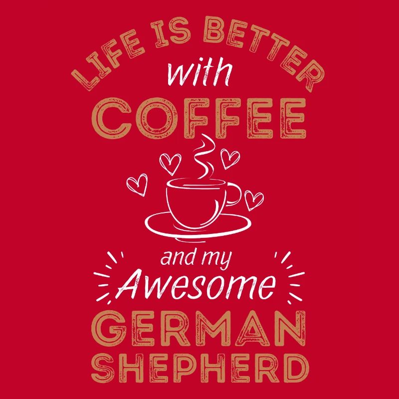 German Shepherd Coffee Dog Cafe