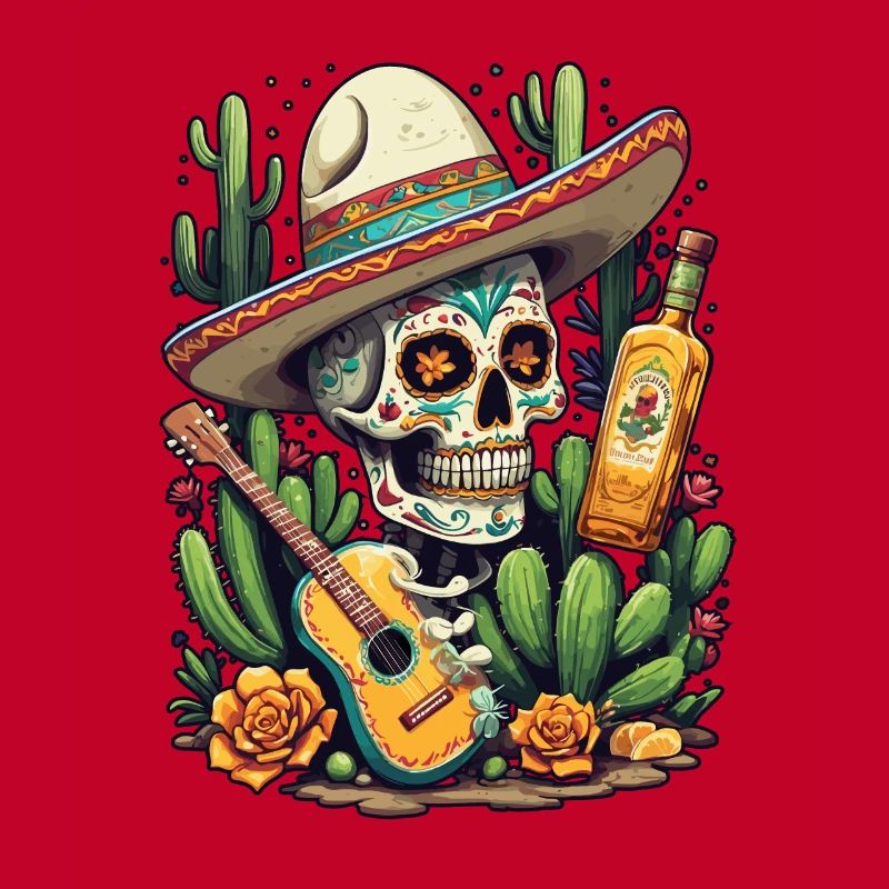 Tequila Skull Design Cinco De Mayo Mexiko Feier