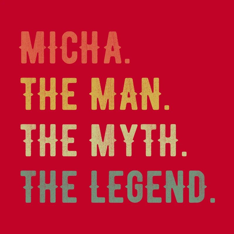 Michael Micha First Name Short form Man Myth Legend