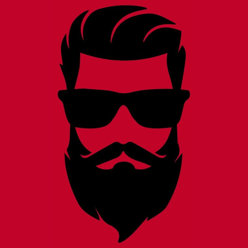 Face beard symbol
