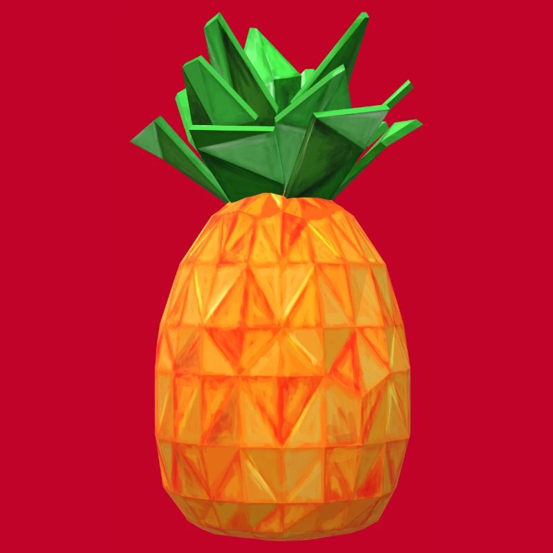 Pineapple Polygon Fruit Pineapple Healthy