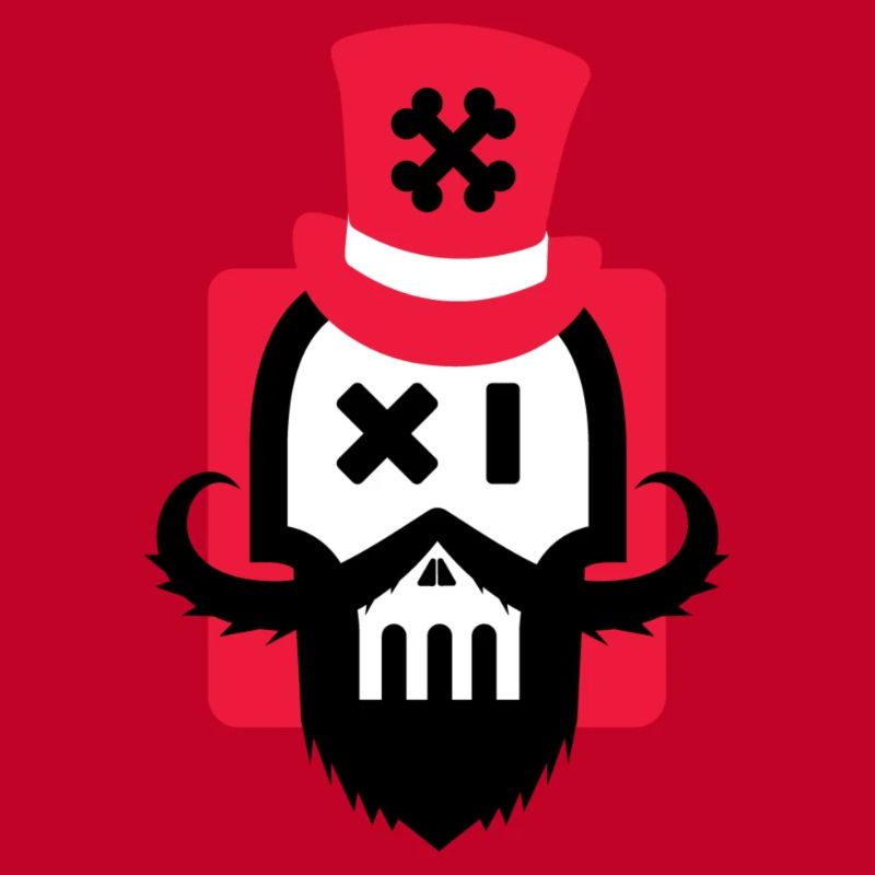 Bartschädel rot