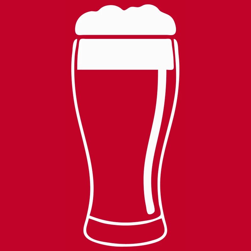 Bierglas mit Schaum